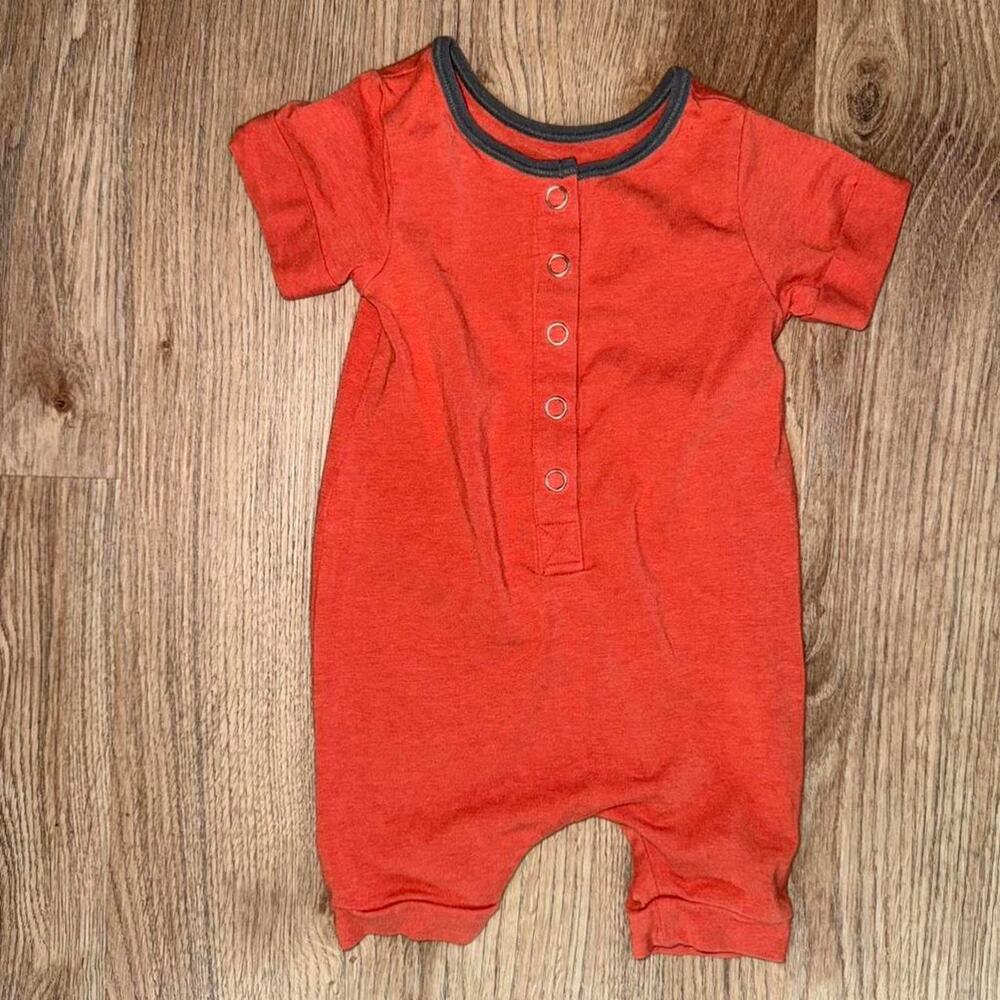 Rags orange baby romper with